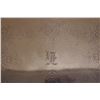 Image 3 : Rectangular Metal Engraved Platter w/ Sterling Silver Mounts 07607/24 & Handles, 26" x 18"