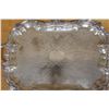 Image 2 : Rectangular Metal Engraved Platter Marked Silver on Copper w/ Makers Mark & Handles 26" x 17"