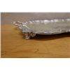 Image 6 : Rectangular Metal Engraved Platter Marked Silver on Copper w/ Makers Mark & Handles 26" x 17"