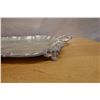 Image 7 : Rectangular Metal Engraved Platter Marked Silver on Copper w/ Makers Mark & Handles 26" x 17"