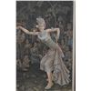 Image 3 : Large Bali Dancer Artwork by J. Wayan ASTA 1984 in Ornate Carved Framed 43" x 62" (torn)