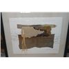 Image 2 : Large Abstract Multi-Media Artwork by Jo Thompson 49" x 30", Framed
