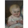 Image 4 : Mother & Child Primitive Oil Painting Attributed to Robert Whale Circa 1900's, 35" x 48", Framed