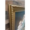 Image 8 : Mother & Child Primitive Oil Painting Attributed to Robert Whale Circa 1900's, 35" x 48", Framed