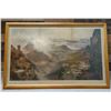 Image 1 : Grand Canyon Lithograph by Thomas Moran Copyright 1893, 43" x 28", Koa Framed & Matted