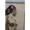 Image 2 : Abstract Female Sketch Artwork 30" x 43", Framed & Matted