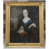 Image 1 : Girl from the 1800's w/ Dog  Artwork 32" x 38", Framed