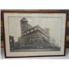 Image 1 : Vintage Photographic Image of Carnegie Hall in New York City Marked Mason 457505, 39" x 29", Framed 