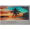 Image 2 : Dream Ocean Artwork w/ Metal Plate Dedication From Aloha Council 2007, 39" x 23", Framed