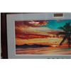 Image 3 : Dream Ocean Artwork w/ Metal Plate Dedication From Aloha Council 2007, 39" x 23", Framed
