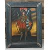 Image 1 : Spanish Warrior Mixed-Media Artwork by Claudia y Julio from Guadalajara, Mexico 28" x 36", Framed