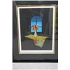 Image 2 : Blue Window Puzzle Mixed Media Print Numbered 55/70, 28" x 34", Framed