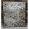 Image 1 : Abstract Maya Temple Painting by Jeff Dunn 30" x 34", Framed
