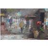 Image 4 : Street Scene Artwork by H. Koolan 26" x 24", Unframed