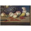 Image 4 : Still Life Folk Art Painting by R. Hiwn (?) Marked 222/427 in Chalk 38" x 25", Framed