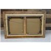 Image 7 : Still Life Folk Art Painting by R. Hiwn (?) Marked 222/427 in Chalk 38" x 25", Framed