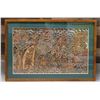 Image 1 : Bali Fabric Painting Circa 1940's, 37" x 25", Framed