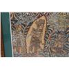 Image 3 : Bali Fabric Painting Circa 1940's, 37" x 25", Framed