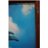 Image 3 : Humpback Family Whales Giclee Print on Canvas by Wyland 32" x 25", Koa Framed