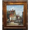 Image 1 : Street Scene Artwork by Van Horne (?) 27" x 21", Framed