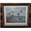 Image 1 : Pintails Taking Flight Artwork by Harry C. Adamson 30" x 26", Framed