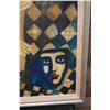 Image 2 : Arlequin Oil Painting by Bernard Fouilloux 1973, 23" x 29", Framed