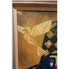 Image 3 : Arlequin Oil Painting by Bernard Fouilloux 1973, 23" x 29", Framed
