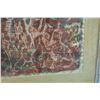 Image 2 : Mixed Media Artwork by Herta Galton (?) 24" x 23", Framed
