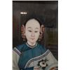 Image 2 : Chinese Woman Qing  Reverse Glass Painting 22" x 30", Framed