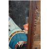 Image 5 : Chinese Woman Qing  Reverse Glass Painting 22" x 30", Framed