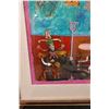Image 2 : Jester w/ Adam & Eve Acrylic Painting by Mexican Artist Oscar Bernal 24" x 30", Framed