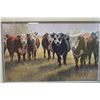 Image 2 : Pasture Patrol Reproduction Print Numbered 124/950 by Lee Cable w/ COA 31" x 23", Framed & Matted