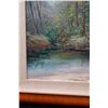 Image 6 : Landscape Artwork by Hawaii Artist Christy 19" x 31", Koa Framed & Matted