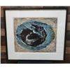 Image 1 : Abstract Bird Artwork Numbered 1/17 by John Young  29" x 26", Framed & Matted
