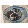 Image 2 : Abstract Bird Artwork Numbered 1/17 by John Young  29" x 26", Framed & Matted