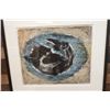 Image 3 : Abstract Bird Artwork Numbered 1/17 by John Young  29" x 26", Framed & Matted