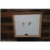 Image 6 : Abstract Bird Artwork Numbered 1/17 by John Young  29" x 26", Framed & Matted