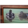 Image 3 : Ducks in Water Artwork by Artist Initials JL 31" x 14", Framed