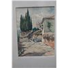 Image 2 : Italian Watercolor Painting by Kennedy (?) 19" x 23", Koa Framed & Matted