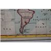 Image 6 : New Map of the World on Mercators Projection Hand Colored Print 17" x 14", Framed & Matted