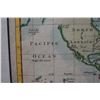 Image 7 : New Map of the World on Mercators Projection Hand Colored Print 17" x 14", Framed & Matted