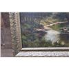 Image 4 : Country Stream & Tree Painting by Artist L.H. Lemong 17" x 13", Framed