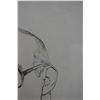 Image 3 : Male Figure Sketch Artwork by Artist Shien (?) w/ James F. Gray on Back 17" x 20", Framed & Matted
