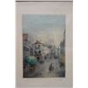 Image 2 : Consul d'Auvergne Street Scene Artwork w/ Embossed Letters 9" x 12", Framed & Matted