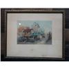 Image 1 : Lafis Agile Street Scene Artwork w/ Embossed Letters 12" x 10", Framed & Matted