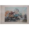 Image 2 : Lafis Agile Street Scene Artwork w/ Embossed Letters 12" x 10", Framed & Matted