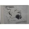 Image 2 : Sleeping Nude Charcoal Drawing by BP '66, 23" x 20", Framed & Matted