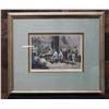 Image 1 : Palais du Sultan de Soulou Hand Colored Engraving by Hildebrand 19" x 16", Framed & Matted