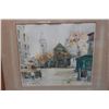 Image 2 : Parisian Street Scene Artwork Numbered 77/350 by Charles Blondin 25" x 21", Framed & Matted