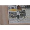 Image 3 : Parisian Street Scene Artwork Numbered 77/350 by Charles Blondin 25" x 21", Framed & Matted